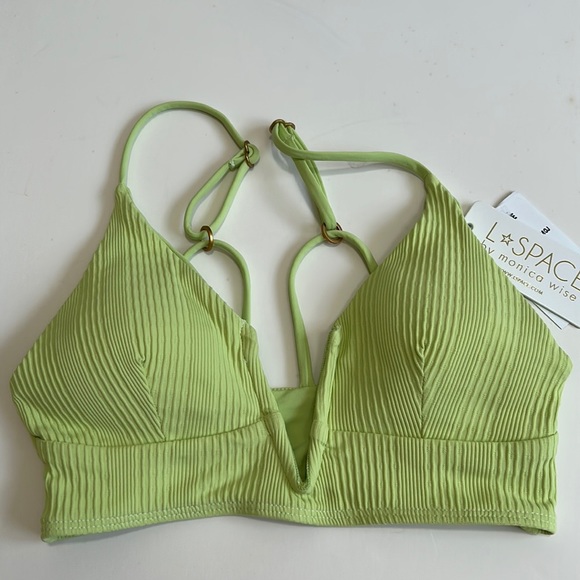 L*space Womens Green Beachwear Swimwear Bikini Set Small - Picture 6 of 10